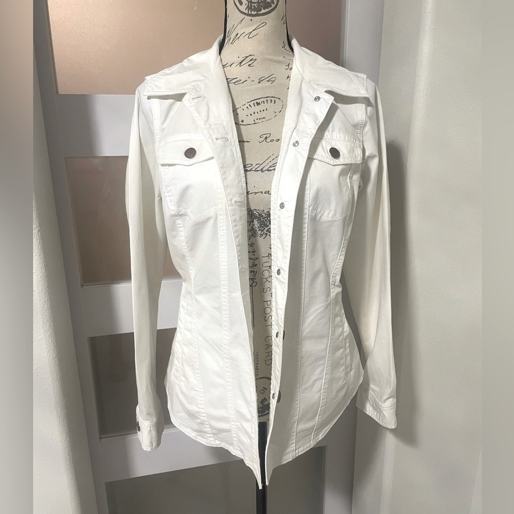 Pendleton White Women's Jacket Euc - image 4